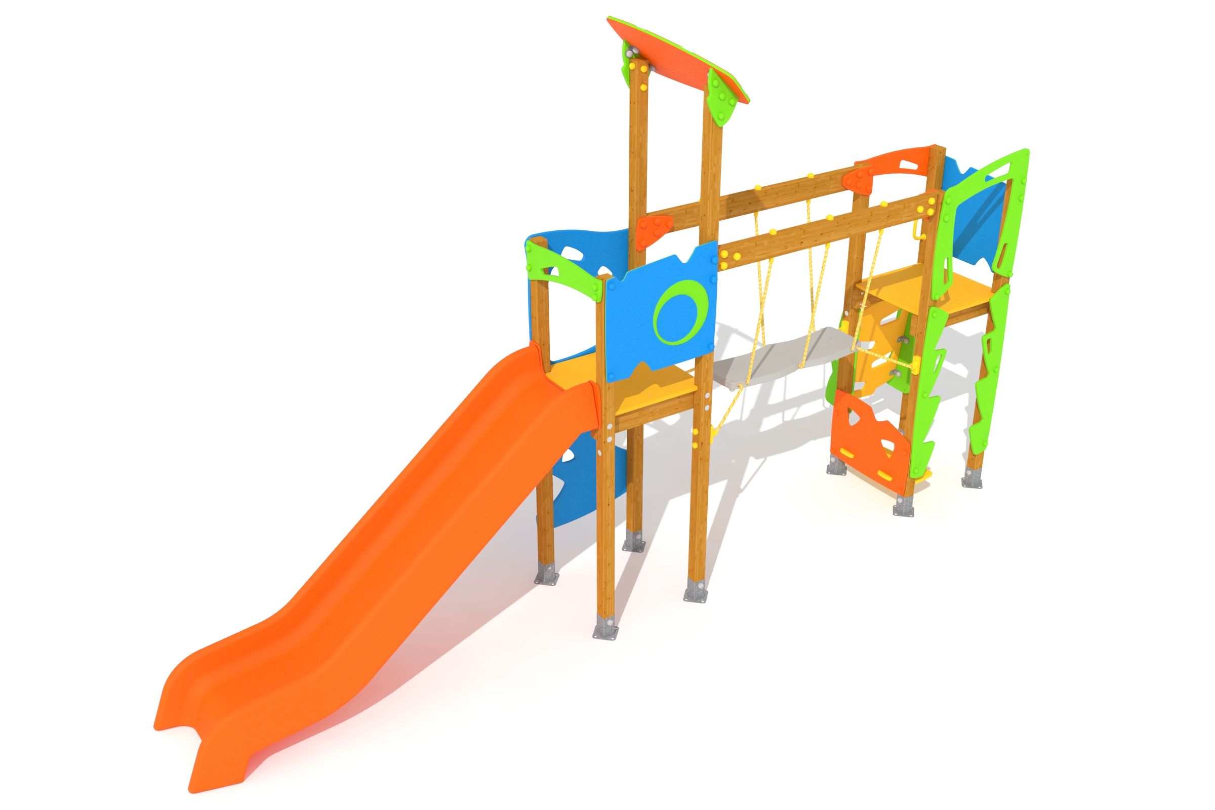 STRUCTURE MULTI-JEUX VELETA AVEC PONT
